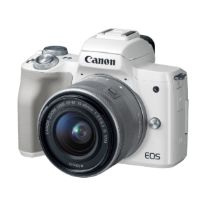 Digital Mirrorless Camera Canon EOS M50 with 15-45mm Lens White