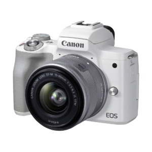 Digital Mirrorless Camera Canon EOS M50 Mark II with 15-45mm STM Lens White