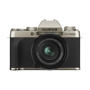 Digital Mirrorless Camera FUJIFILM X-T200 with 15-45mm Lens Champagne Gold
