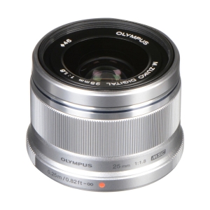 Olympus M.Zuiko Digital 25mm f/1.8 Lens Silver
