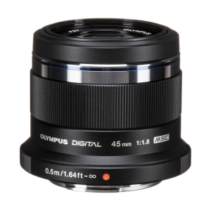 Olympus M.Zuiko Digital 45mm f/1.8 Lens Black