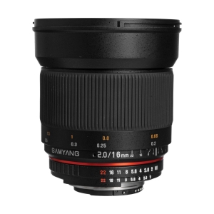 Samyang 16mm f/2.0 ED AS UMC CS Lens for Nikon F