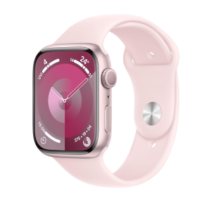 Apple Watch Series 9 GPS 41mm Pink Aluminium Case with Sport Band M/L Light Pink