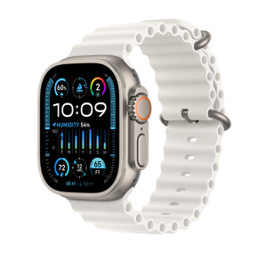 Apple Watch Ultra 2 LTE 49mm Titanium Case with Ocean Band White