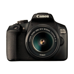 Digital DSLR Camera Canon EOS 2000D with EF-S 18-55mm IS II Black + Canon Battery LP-E10
