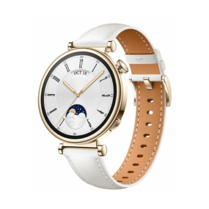 Huawei Watch GT4 41mm Gold White Leather Armband