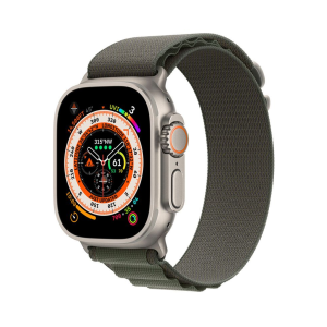 Apple Watch Ultra GPS + Cellular 49mm Titanium Case with Alpine Loop M Green