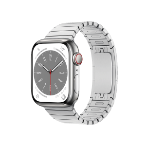 Apple Watch Series 8 GPS + Cellular 41mm Silver Aluminium Case with Silver Link Bracelet