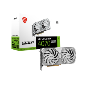 MSI NVIDIA GeForce RTX 4070 SUPER VENTUS 2X WHITE OC 12GB GDDR6X