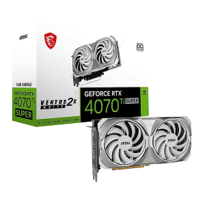 MSI NVIDIA GeForce RTX 4070 Ti SUPER VENTUS 2X WHITE OC 16GB GDDR6X