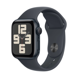 Apple Watch SE 2024 40mm Midnight Aluminum Case with Sport Band Midnight M/L