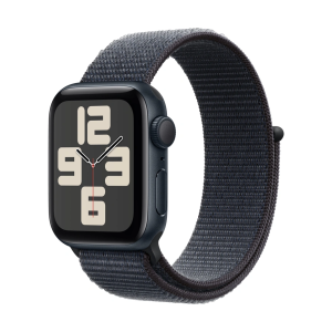 Apple Watch SE 2024 40mm Midnight Aluminum Case with Sport Loop Midnight