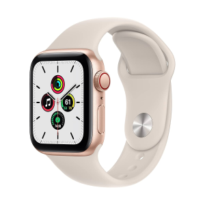 Apple Watch SE 2024 4G 40mm Gold Aluminum Case with Sport Band Beige S/M