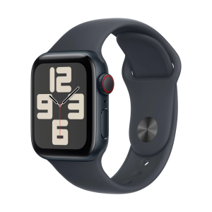 Apple Watch SE 2024 4G 44mm Midnight Aluminum Case with Sport Band Midnight M/L