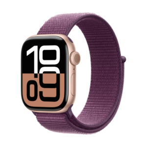 Apple Watch Series 10 LTE 42mm Gold Aluminium Case with Sport Loop Purple