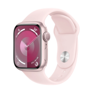 Apple Watch Series 9 GPS 41mm Pink Aluminium Case with Sport Band S/M Light Pink