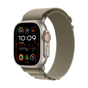 Apple Watch Ultra 2 LTE 49mm Natural Titanium Case with Alpine Loop Green L