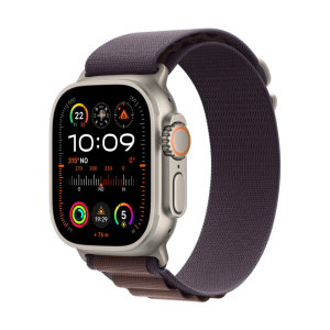 Apple Watch Ultra 2 LTE 49mm Natural Titanium Case with Alpine Loop Purple M