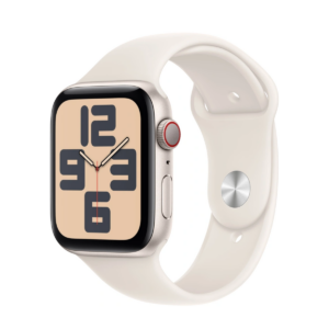 Apple Watch SE 2024 4G 44mm Gold Aluminum Case with Sport Band Beige S/M