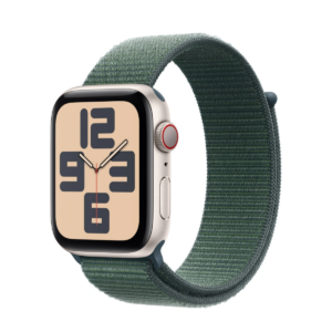 Apple Watch SE 2024 4G 44mm Gold Aluminum Case with Sport Loop Green