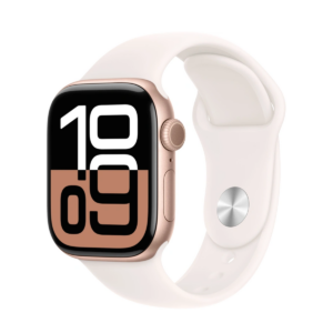 Apple Watch Series 10 4G 42mm Gold Aluminium Case with Sport Band Pink M/L