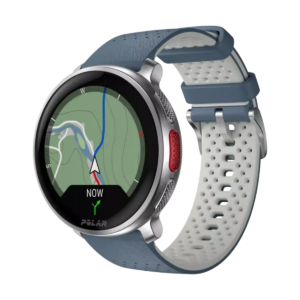 Polar Vantage V3 Silver with Blue Silicone Armband