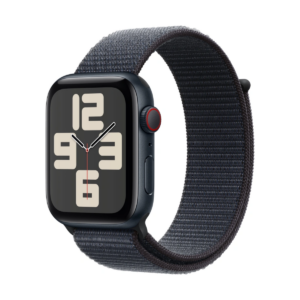 Apple Watch SE 2024 4G 44mm Black Aluminum Case with Sport Loop Black