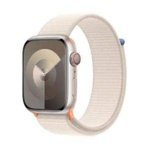 Apple Watch Series 9 4G 45mm Starlight Aluminium Case with Sport Loop Starlight