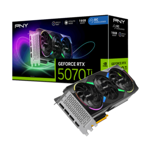 PNY NVIDIA GeForce RTX 5070 Ti ARGB EPIC-X RGB Triple Fan OC 16GB GDDR7
