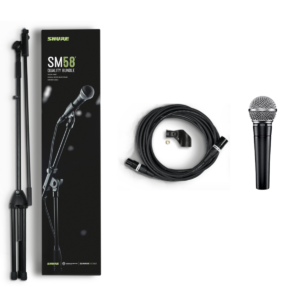 Shure SM58-KM-SOM Quality Bundle Set Black