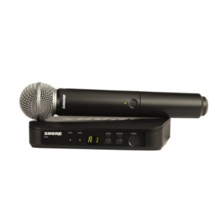 Shure BLX24RE/SM58-H8E Wireless System with SM58 Microphone Black