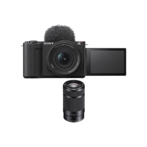 Digital Mirrorless Camera Sony ZV-E10 II with 16-50mm and 55-210mm Lenses Black