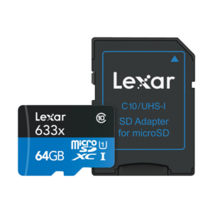 Lexar 633x 64GB UHS-I microSDXC Memory Card