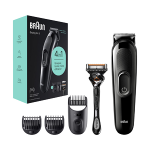 Braun Beard Trimmer + Hair Clipper 4 in1 with Gillette Fusion5 ProGlide Black