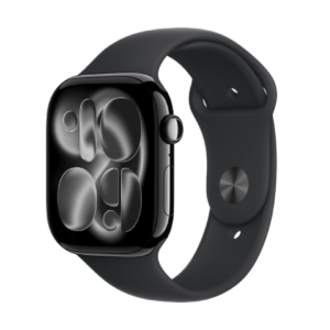 Apple Watch Series 11 (2025) GPS 46mm Jet Black Aluminium Case with Sport Band S/M Black