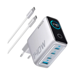 Anker USB 3-USB-C Fast Charger 140W + Cable Silver