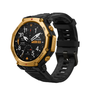 Amazfit T-Rex 3 Pro 48mm Gold (Black Silicone Strap)