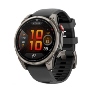 Garmin Fenix 8 Pro Sapphire 47mm Smart Watch Titanium with Graphite/Black Silicone Band