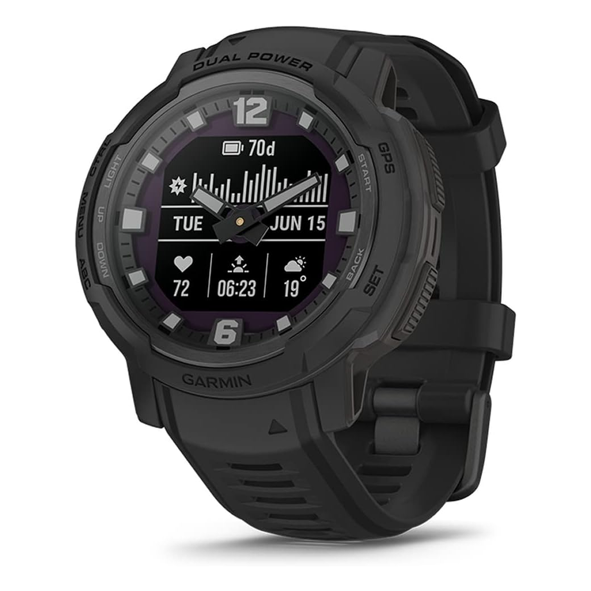 Garmin SMARTWATCH INSTINCT CROSSOVER BLACK