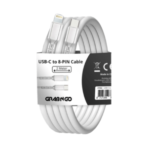 Grab 'N Go USB - USB-C Cable 2 Metres White