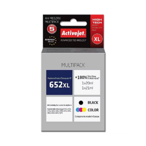 Activejet AH-M652RX Tri-Color Ink Cartridge Supreme Replacement for HP 652 (F6V24AE)