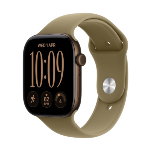 Apple Watch Series 12 42mm Bronze (Donkergroene Rubber Strap M/L)