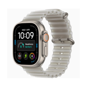 Apple Watch Ultra 4 (2026) 5G 49mm Natural Titanium Case with Translucent Grey Ocean Band