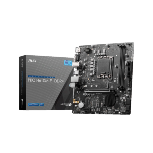 MSI PRO H610M-E DDR4 Intel H610 Micro-ATX Motherboard