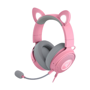 Razer Headset Kraken Kitty V2 Microphone, Quartz, Wired, On-Ear, Noise canceling
