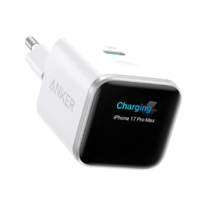 Anker Nano USB-C Fast Charger 45W with Smart Display White