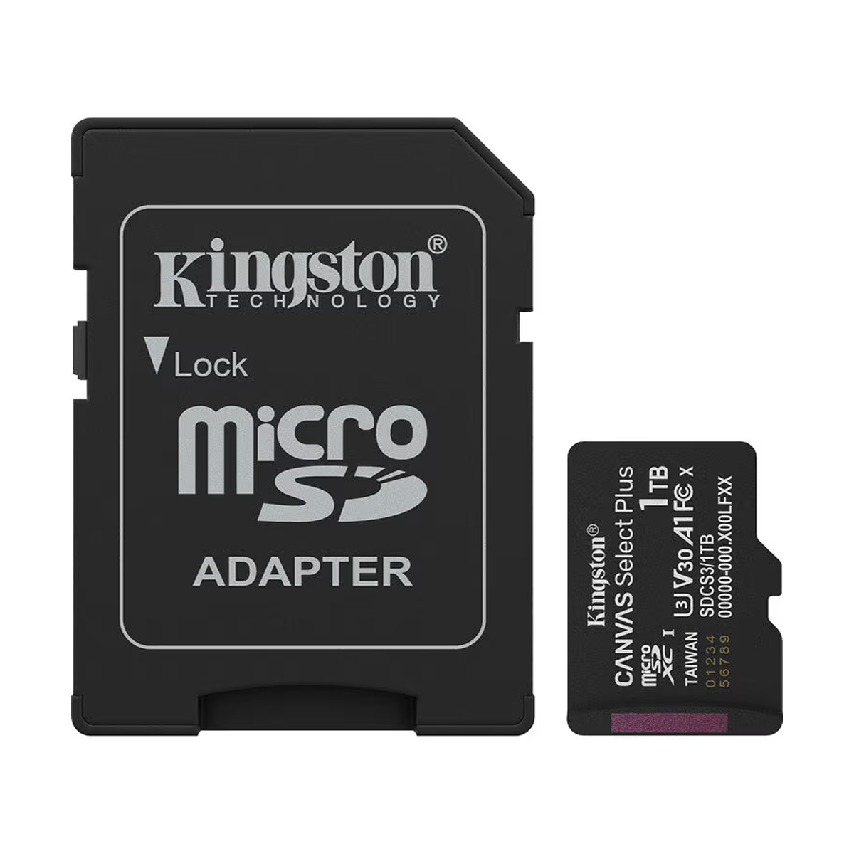 Kingston Technology 1TB microSDXC Canvas Select Plus Gen3 150MB/s A1 Card + Adapter