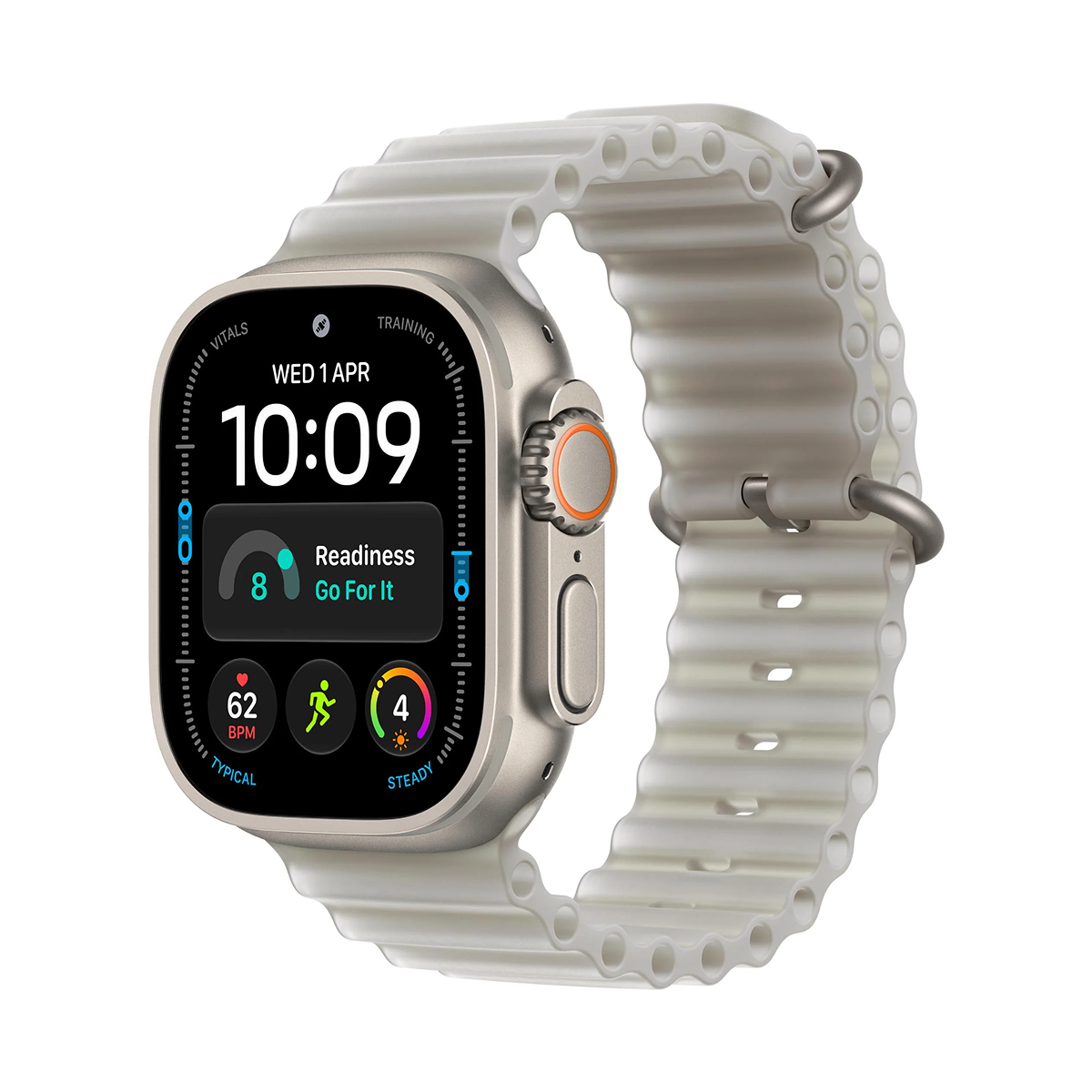 Apple Watch Ultra 4 Cellular 49mm Natural Tit./Translucent Grey Ocean Band
