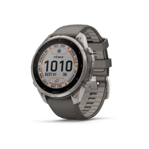Garmin Fenix 9 Pro Smarthwatch 47mm Titanium Silver with Graphite Black Silicone Band
