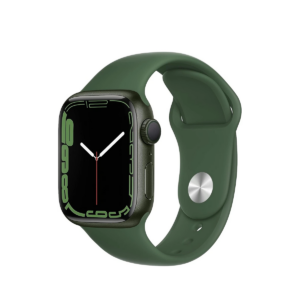 Apple Smartwatch Series 7 GPS 41mm Green Aluminium Case with Sport Band Regular Clover (Green)